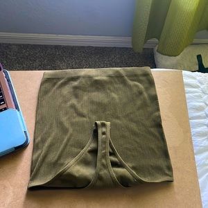 Navy Green strapless bodysuit